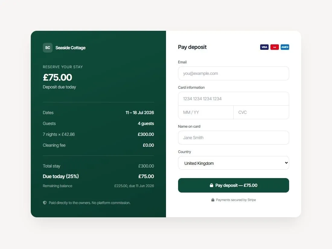Payment example